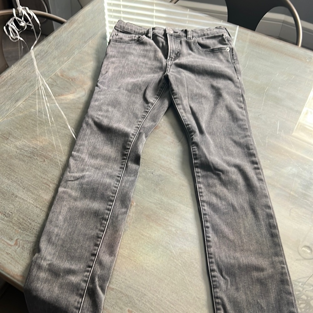 Boys gap size 16 stretch gray skinny jeans, good condition